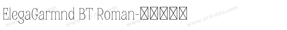 ElegaGarmnd BT Roman字体转换